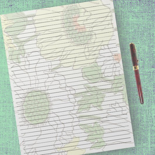 Schrijfgrootte 8,5 x 11-inch college Geleide Gele  Notitieblok