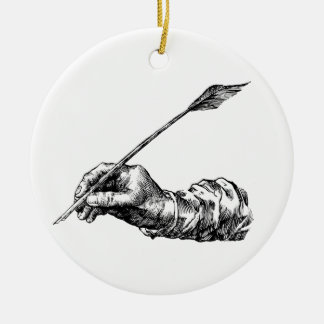Schrijfhand Keramisch Ornament