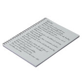 Schrijfjournaal - Hoesje-gedicht dat aantrekkelijk Notitieboek (Linkerzijde)