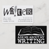 Schrijfkaarten Visitekaartje (Voorkant / Achterkant)