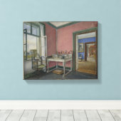 Schrijfkabinet van de kroonprinses canvas afdruk (Insitu (Houten vloer))
