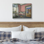 Schrijfkabinet van de kroonprinses canvas afdruk (Insitu (Slaapkamer))