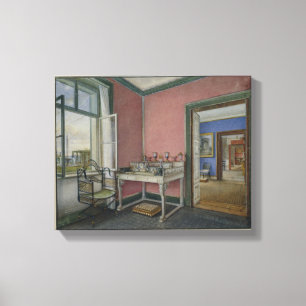 Schrijfkabinet van de kroonprinses canvas afdruk