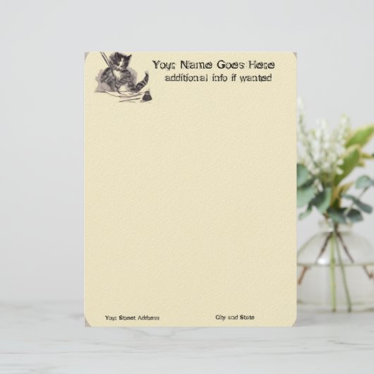 Schrijfkattenbakkerij Briefhoofd (Staand voorkant)