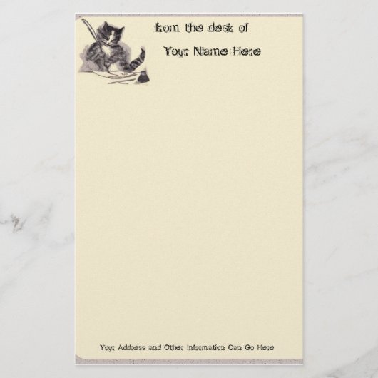 Schrijfkattenbakkerij Briefpapier (Voorkant)