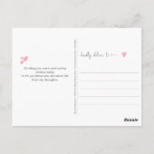 Schrijflettertype Bicycle Floral Bouquet Briefkaart (Achterkant)