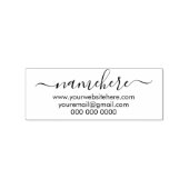 Schrijflettertype handgeschreven handtekening rubberstempel (Afrduk)