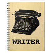 Schrijfmachine Antiek Notitieboek (Voorkant)