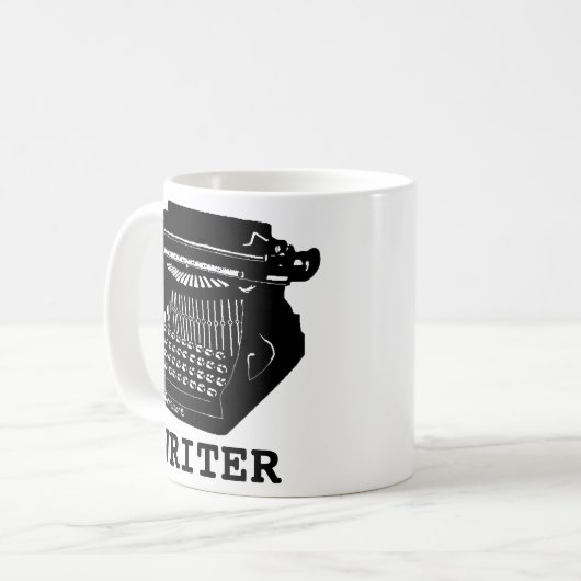Schrijfmachine Antiek schrijfmachine Koffiemok (Voorkant links)