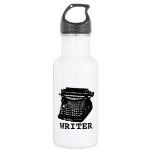 Schrijfmachine Antiek schrijfmachine Waterfles