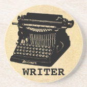 Schrijfmachine Antiek Zandsteen Onderzetter (Voorkant)