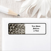  schrijfmachine Birthday Greeting Etiket (Insitu)