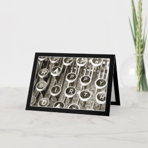 schrijfmachine Birthday Greeting Kaart