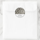 schrijfmachine Birthday Greeting Ronde Sticker (Tas)