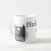 Schrijfmachine blogger Creative Juice Koffiemok (Voorkant links)