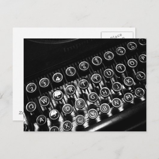  schrijfmachine briefkaart (Voorkant / Achterkant)