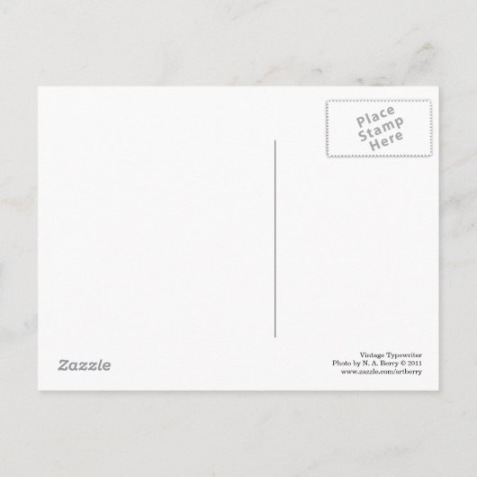  schrijfmachine briefkaart (Achterkant)