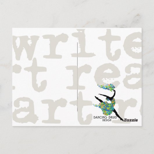 schrijfmachine briefkaart (Achterkant)