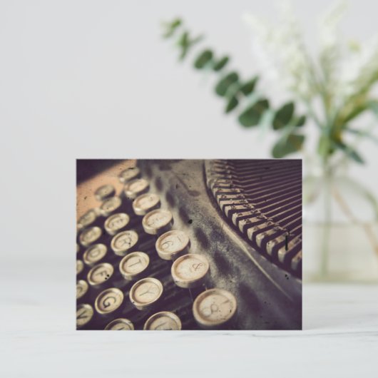  schrijfmachine briefkaart (Staand voorkant)