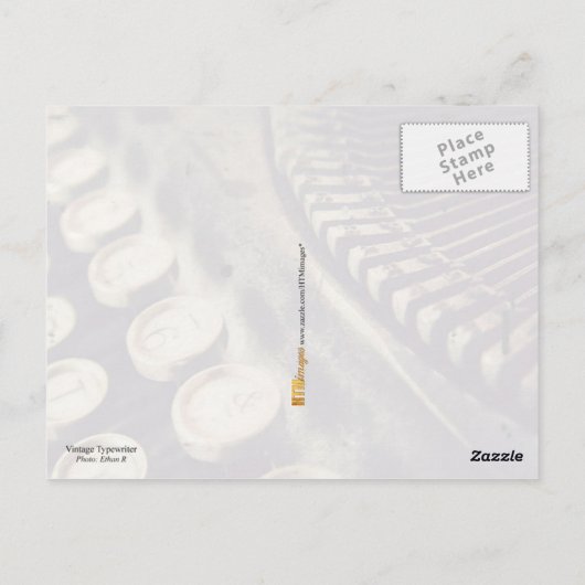  schrijfmachine briefkaart (Achterkant)