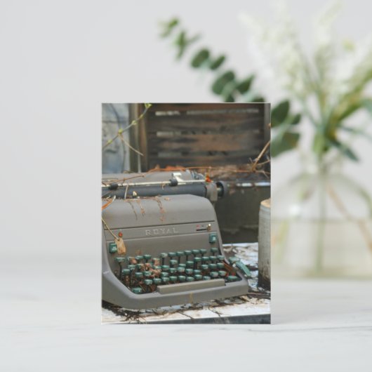 Schrijfmachine Briefkaart (Staand voorkant)