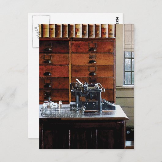 Schrijfmachine Briefkaart (Voorkant / Achterkant)