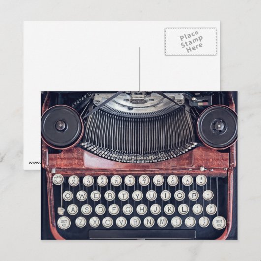  schrijfmachine briefkaart (Voorkant / Achterkant)