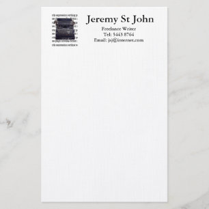 schrijfmachine briefpapier