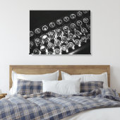  schrijfmachine canvas afdruk (Insitu (Slaapkamer))