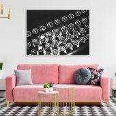  schrijfmachine canvas afdruk (Insitu (Woonkamer))