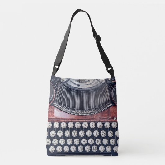  schrijfmachine crossbody tas (Achterkant)
