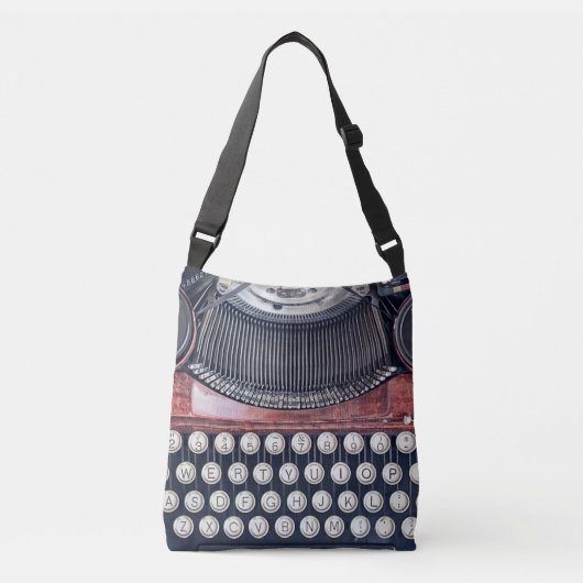 schrijfmachine crossbody tas (Voorkant)