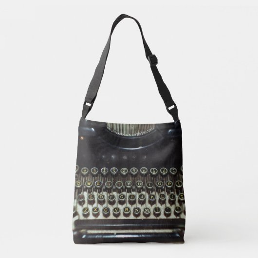 schrijfmachine crossbody tas (Achterkant)