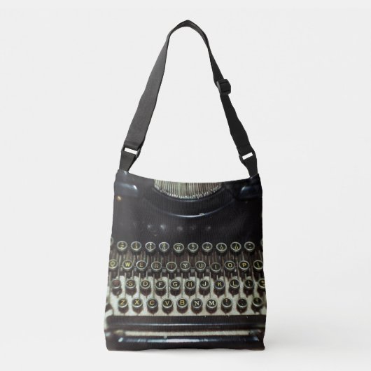schrijfmachine crossbody tas (Voorkant)