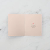  schrijfmachine en bloemen Bridesmaid Bedankkaart (Binnen)