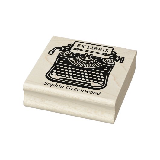  schrijfmachine - Ex Libris Rubberstempel (Stempel)