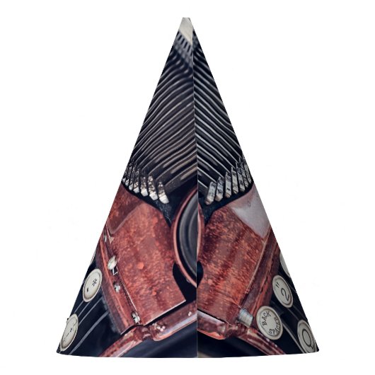  schrijfmachine feesthoedjes (Achterkant)