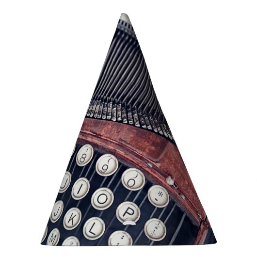  schrijfmachine feesthoedjes (Rechts)