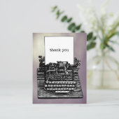  schrijfmachine Hartelijk dank Briefkaart (Staand voorkant)