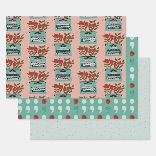  schrijfmachine inpakpapier vel (Set)