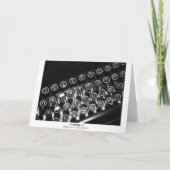  schrijfmachine kaart (Achterkant)