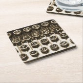  schrijfmachine kartonnen onderzetters (Schuin)