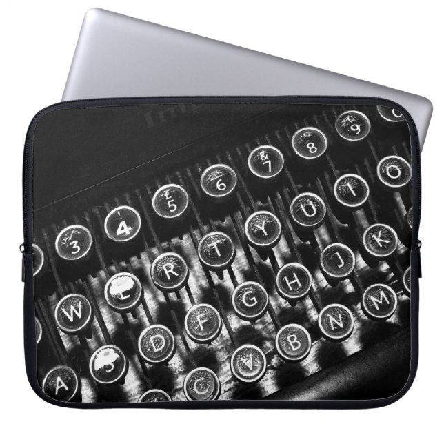  schrijfmachine laptop sleeve (Voorkant)