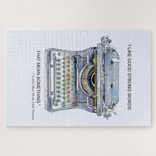  schrijfmachine legpuzzel (Horizontaal)