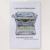  schrijfmachine legpuzzel (Verticaal)