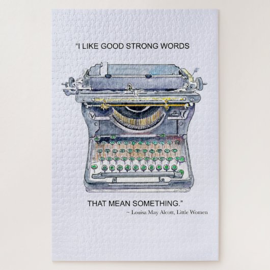  schrijfmachine legpuzzel (Verticaal)