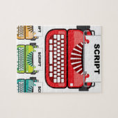 Schrijfmachine Legpuzzel (Horizontaal)