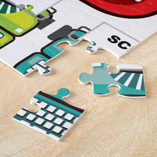 Schrijfmachine Legpuzzel (Zijkant)