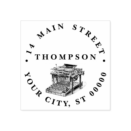  schrijfmachine lithograaf rubberstempel (Afrduk)