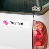 Schrijfmachine - Magenta Writer schrijfmachine Bumpersticker (Op Truck)